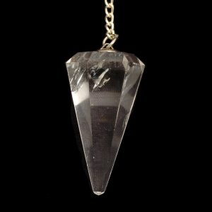 Crystal pendulum quartz clear