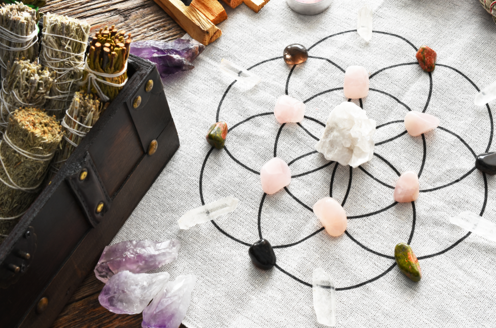How to Create a Crystal Grid to Manifest Your Desires
