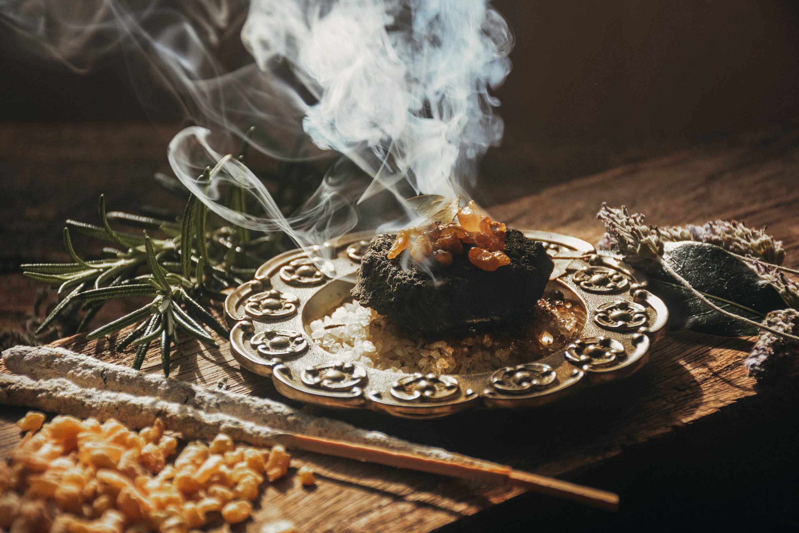 Frankincense resin close-up